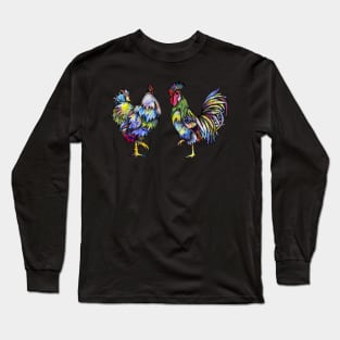 Hen and Rooster Long Sleeve T-Shirt